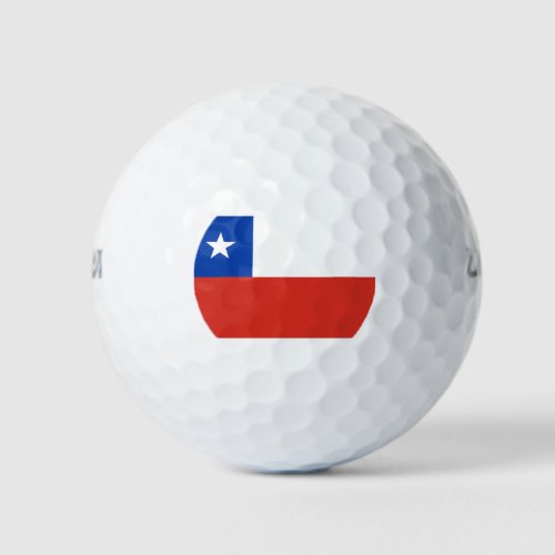 Flag of Chile Golf Balls
