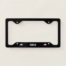 Flag of Chile License Plate Frame