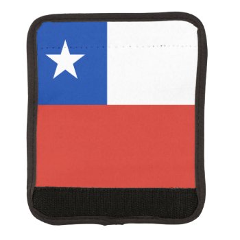 Flag Of Chile Luggage Handle Wrap by kfleming1986 at Zazzle