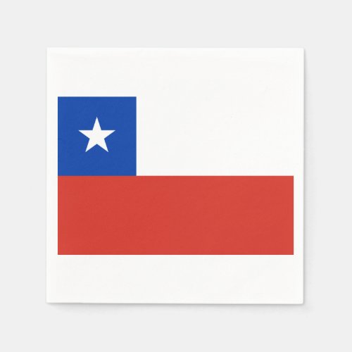 Flag of Chile Paper Napkins