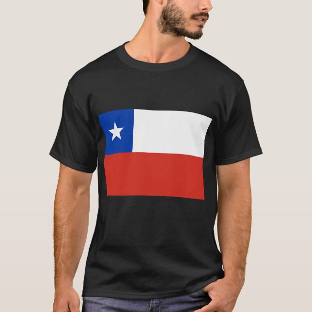 Flag of Chile  Tshirts, Buttons, Apparel T-Shirt (Front)