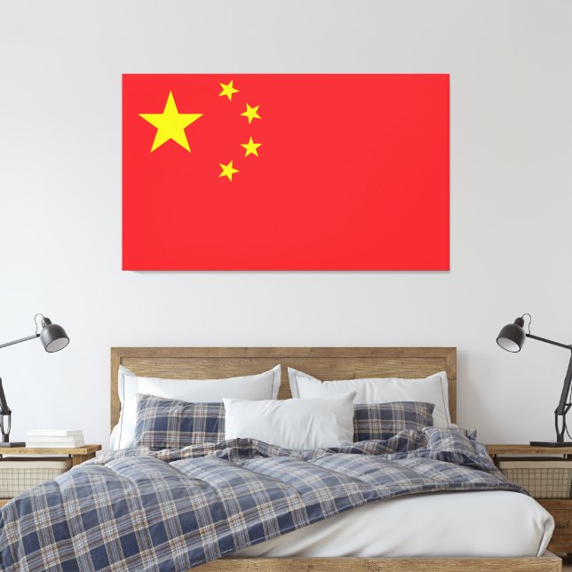 Flag of China Canvas Print (Insitu(Bedroom))