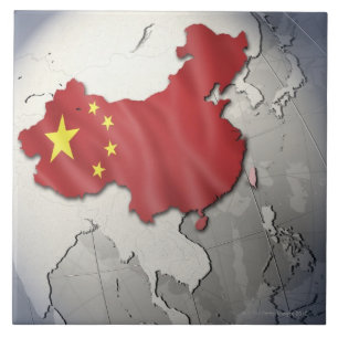 Flag of China Ceramic Tile