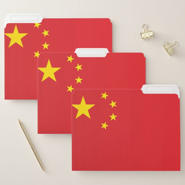 Flag of China File Folder (Set)
