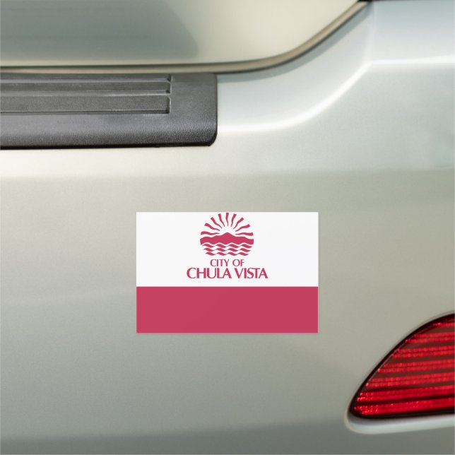 Flag of Chula Vista, California Car Magnet (In Situ)