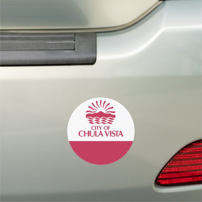Flag of Chula Vista, California Car Magnet (In Situ)