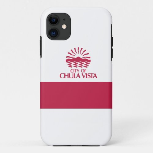 Flag of Chula Vista California iPhone 11 Case