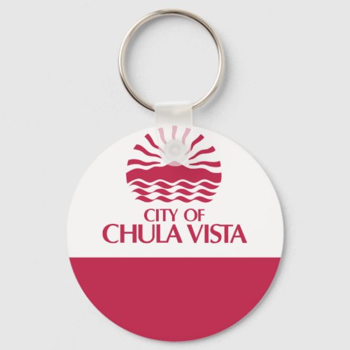 Flag of Chula Vista California Keychain