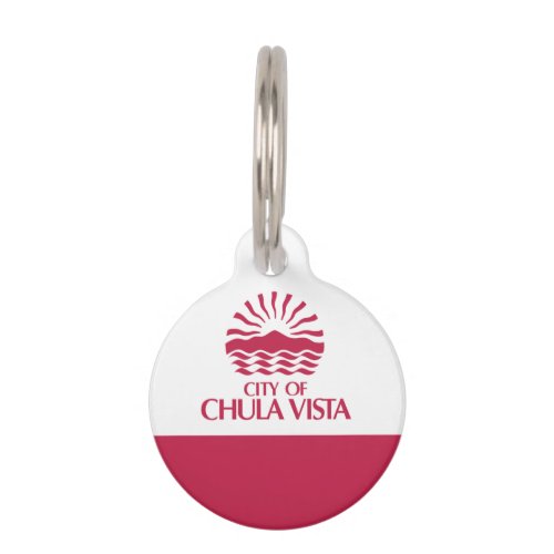 Flag of Chula Vista California Pet ID Tag