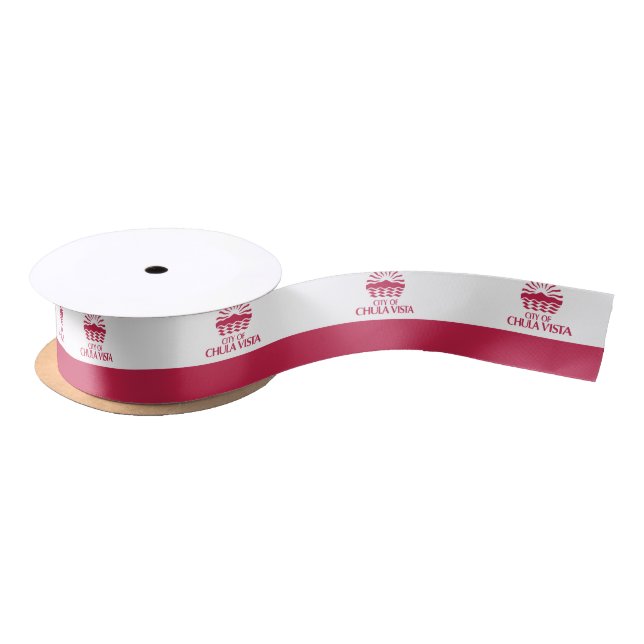 Flag of Chula Vista, California Satin Ribbon (Spool)