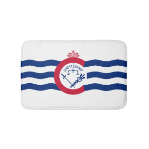 Flag of Cincinnati, Ohio Bathroom Mat