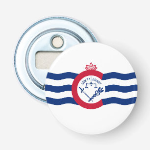 Flag of Cincinnati, Ohio Bottle Opener