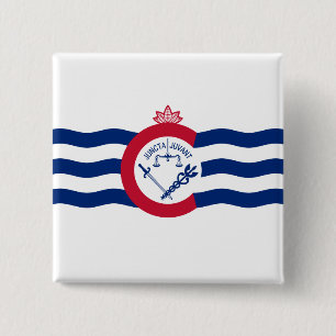 Flag of Cincinnati (Ohio) Button