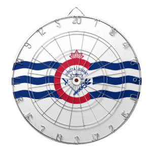 Flag of Cincinnati (Ohio) Dart Board