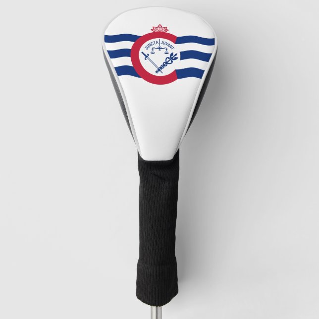 Flag of Cincinnati, Ohio Golf Head Cover (Front)