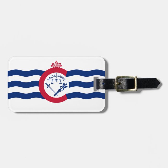 Flag of Cincinnati, Ohio Luggage Tag (Front Horizontal)