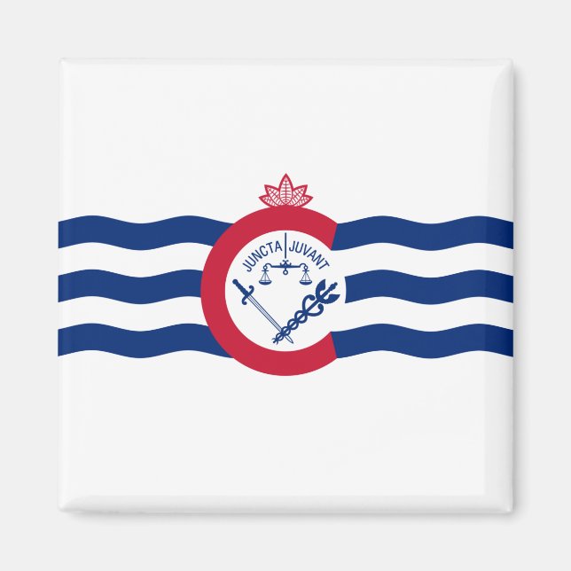 Flag of Cincinnati (Ohio) Magnet (Front)
