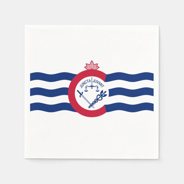 Flag of Cincinnati, Ohio Napkins (Front)