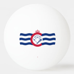 Flag of Cincinnati, Ohio Ping-Pong Ball