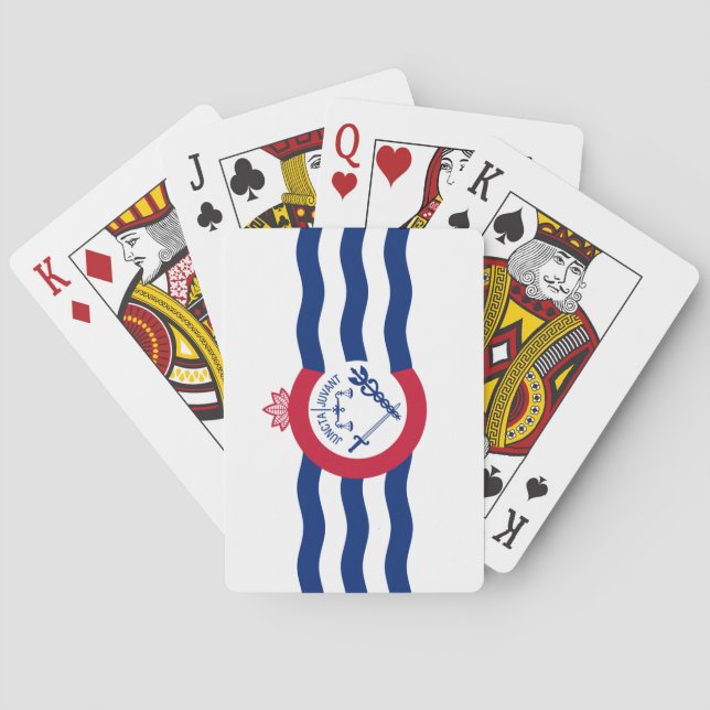 Flag of Cincinnati (Ohio) Poker Cards (Back)