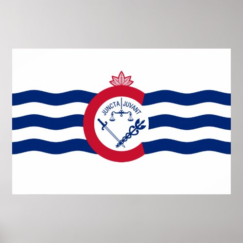 Flag of Cincinnati Ohio Poster