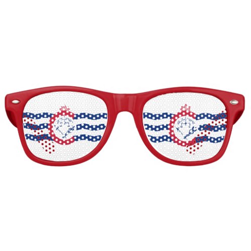 Flag of Cincinnati Ohio Retro Sunglasses