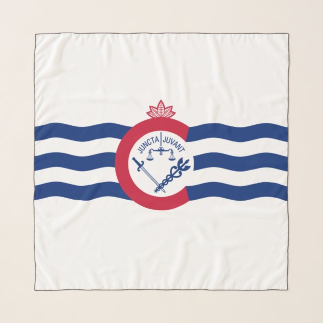 Flag of Cincinnati (Ohio) Scarf (Front)