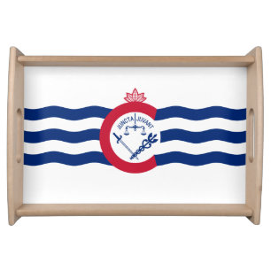 Flag of Cincinnati, Ohio Serving Tray