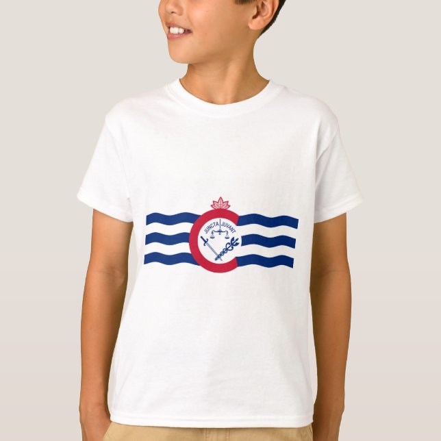 Flag of Cincinnati (Ohio) T-Shirt (Front)
