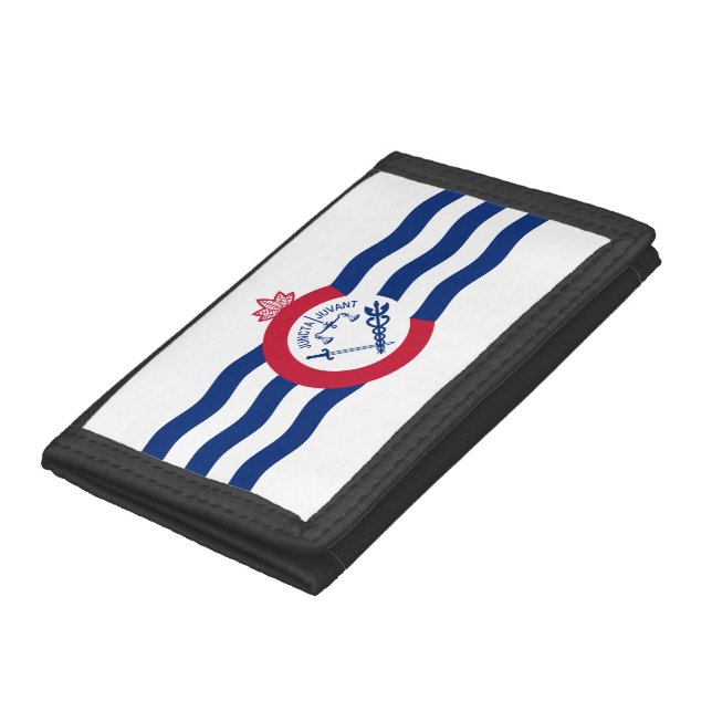 Flag of Cincinnati, Ohio Trifold Wallet (Bottom)