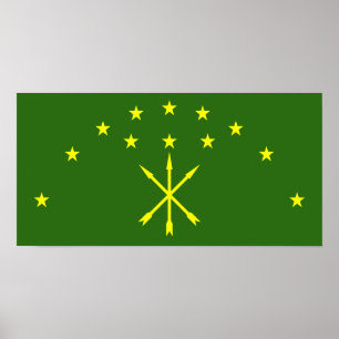 Flag of Circassia Poster