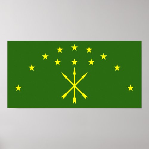 Flag of Circassia Poster