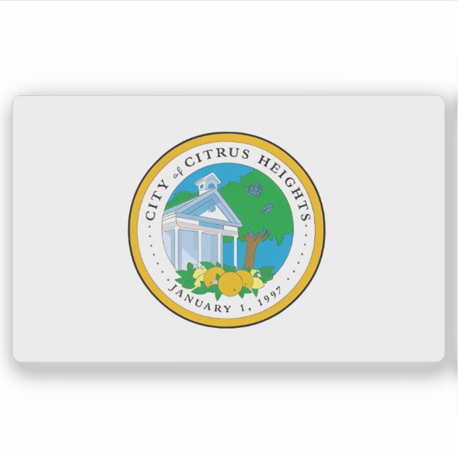 Flag of Citrus Heights, California, USA Sticker (Front)