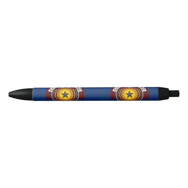 Flag of City of El Paso, Texas Black Ink Pen (Front)