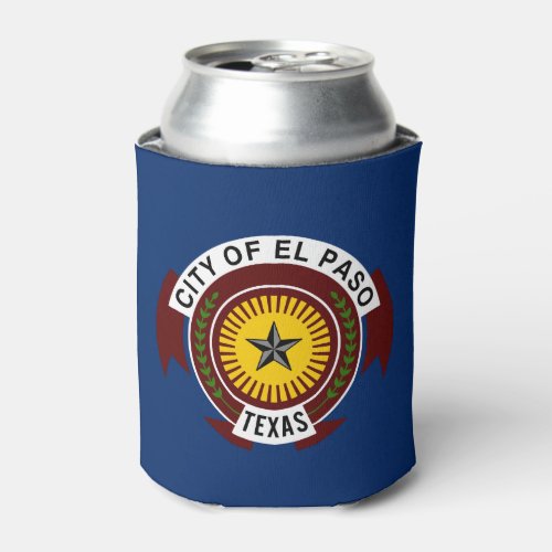 Flag of City of El Paso Texas Can Cooler