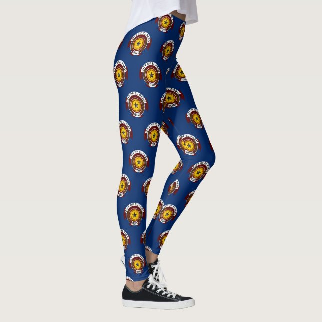 Flag of City of El Paso, Texas Leggings (Right)