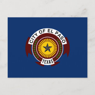 Flag of City of El Paso, Texas Postcard