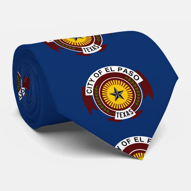 Flag of City of El Paso, Texas Tie (Rolled)