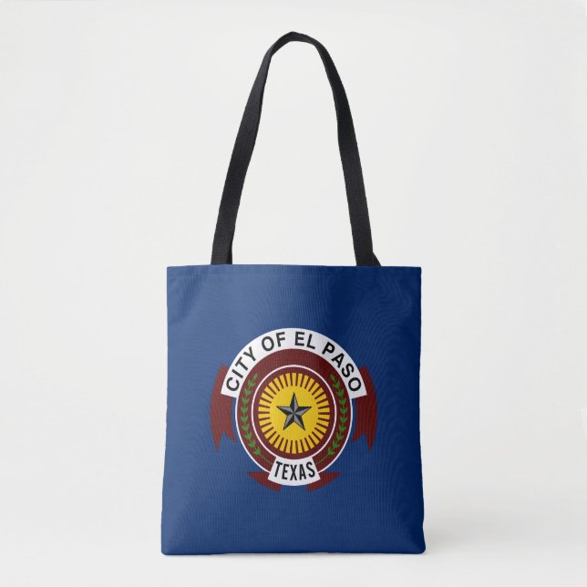 Flag of City of El Paso, Texas Tote Bag (Front)