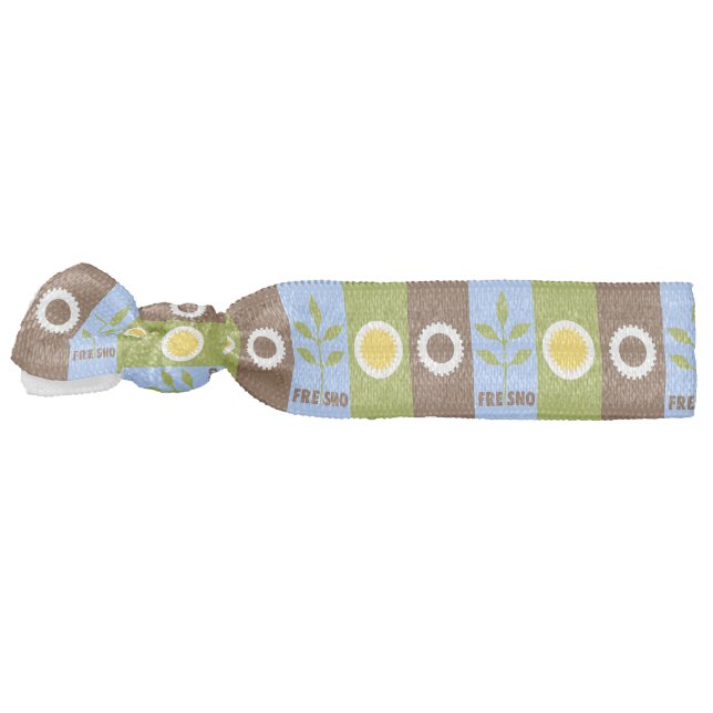 Flag of city of Fresno, California Elastic Hair Ti Tie (Left)