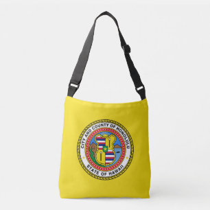 Flag of city of Honolulu, Hawaii Crossbody Bag