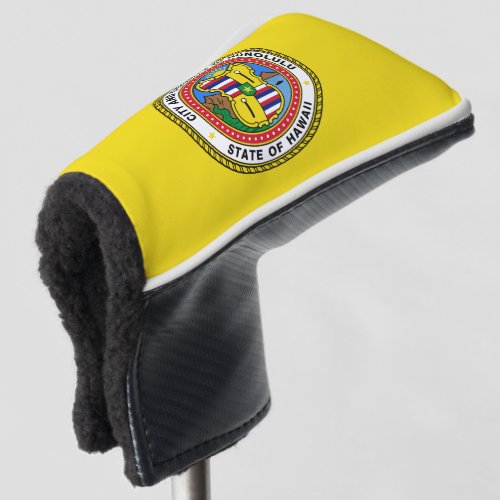 Flag of city of Honolulu Hawaii Golf Head Cover