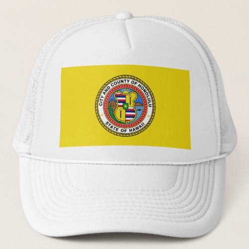 Flag of city of Honolulu Hawaii Headsweats Hat