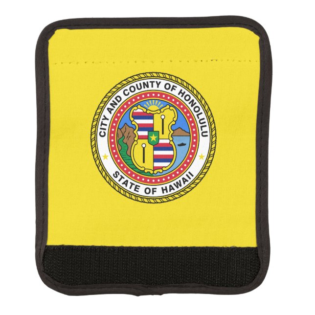 Flag of city of Honolulu, Hawaii Luggage Handle Wr Wrap (Front)