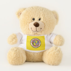 Flag of city of Honolulu, Hawaii Teddy Bear