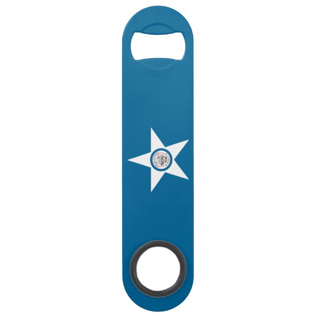 Flag of city of Houston, Texas Bar Key (Front)