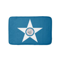 Flag of city of Houston, Texas Bath Mat