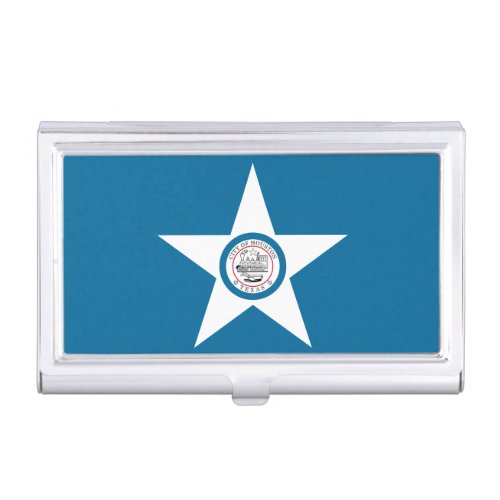 Flag of city of Houston Texas Business Card Case