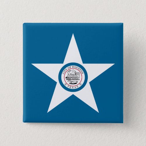 Flag of city of Houston Texas Button