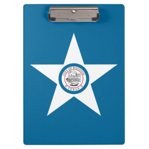 Flag of city of Houston, Texas Clipboard